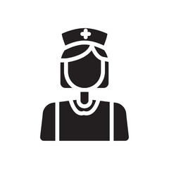 Nurse Icon Thin line art collection