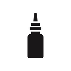 Oil dropper bottle icon Thin line art collection