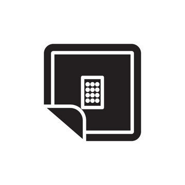 recommend clip art: Nicotine patch icon Thin line art collection