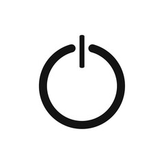 Power button icon Thin line art collection