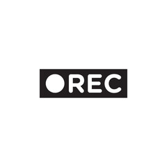 Record icon Thin line art collection