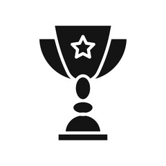 Trophy icon Thin line art collection