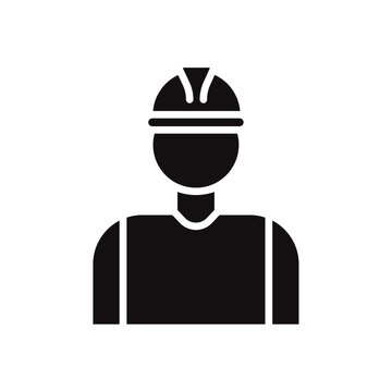 recommend clip art: Worker icon Thin line art collection