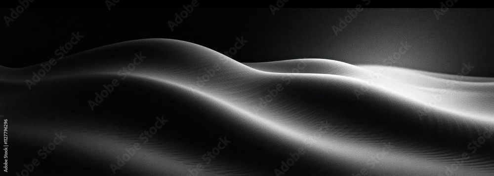 Aufkleber abstract black and white gradient texture wave patterns minimalism light contrast design