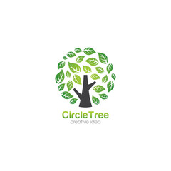 Creative Tree Concept Logo Design Template