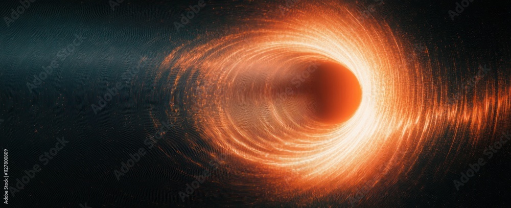 Poster abstract background dynamic texture in orange black and white circular gradient for poster wallpaper