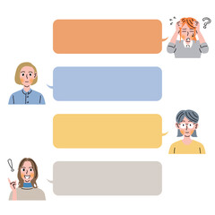 女性4人で会話する様子