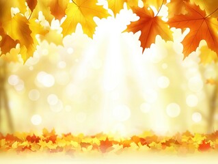 Autumn leaves falling forest path nature photography tranquil atmosphere close-up view seasonal beauty