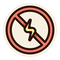 power failure sticker