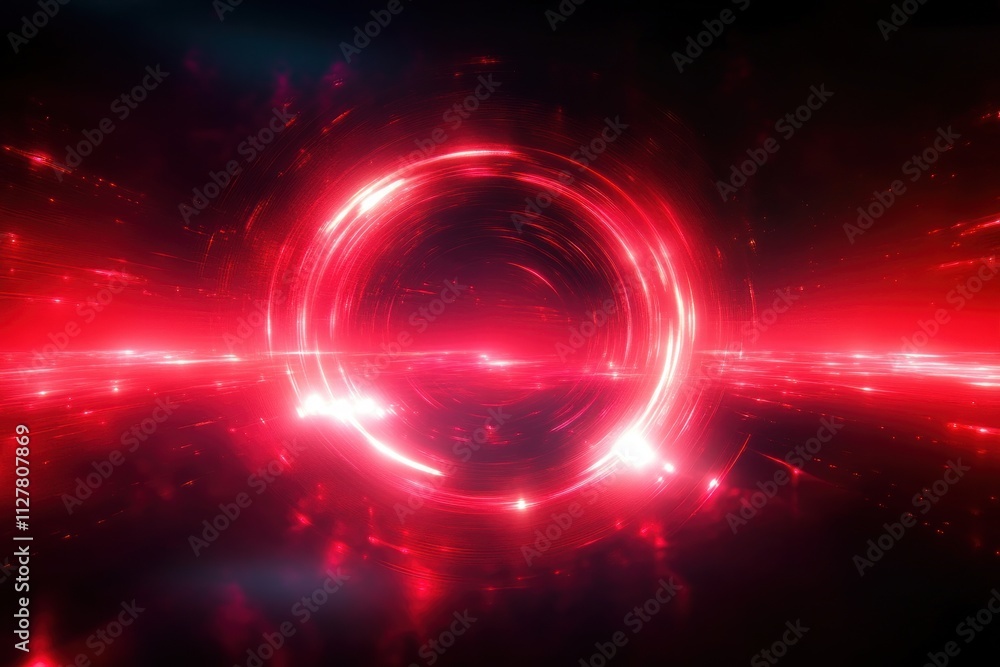 Aufkleber red light trails dynamic abstract backgrounds