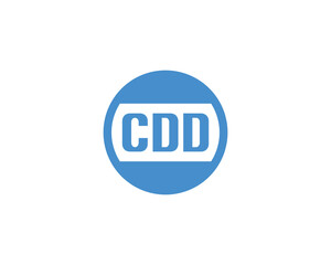 CDD logo design vector template. CDD