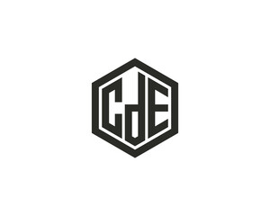 CDE logo design vector template. CDE