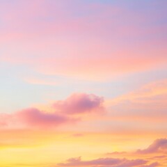 Fototapeta premium Soft Pastel Sunrise with Delicate Tones of Pink and Yellow