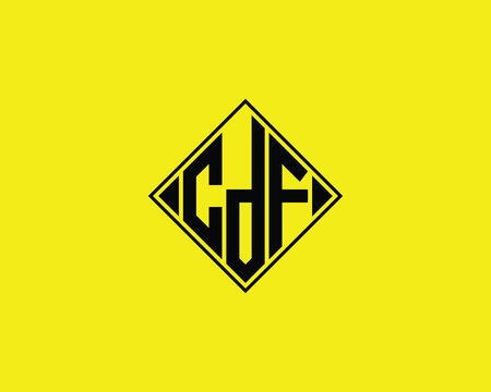 CDF Logo design vector template. CDF