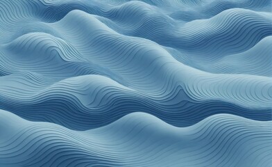 Abstract Waves. Blue Gradient Layers with Smooth Textured Patterns. For wallpapers, fabric designs or home décor elements. For Digital art projects use.