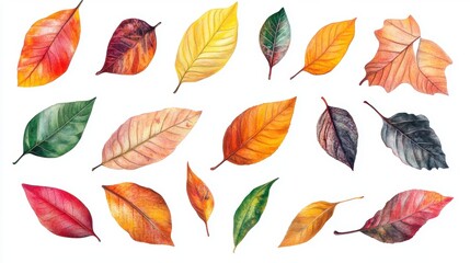 Obraz premium Colorful Fall foliage background. Seasonal theme for greeting card background.
