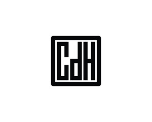 CDH logo design vector template. CDH