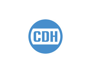 CDH logo design vector template. CDH