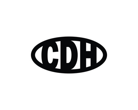 CDH logo design vector template. CDH