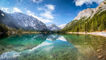 Crystal-Clear Alpine Lakes: Pristine Mountain Reflections