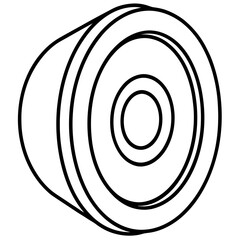 illustration of a speaker isolated on white