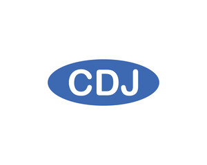 CDJ logo design vector template. CDJ