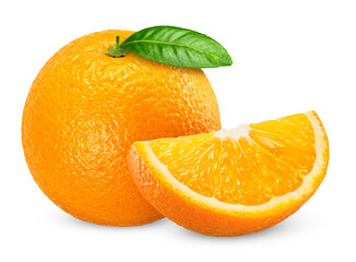 orange isolated on white clipping path