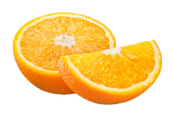 orange isolated on white clipping path