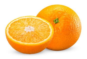orange isolated on white clipping path