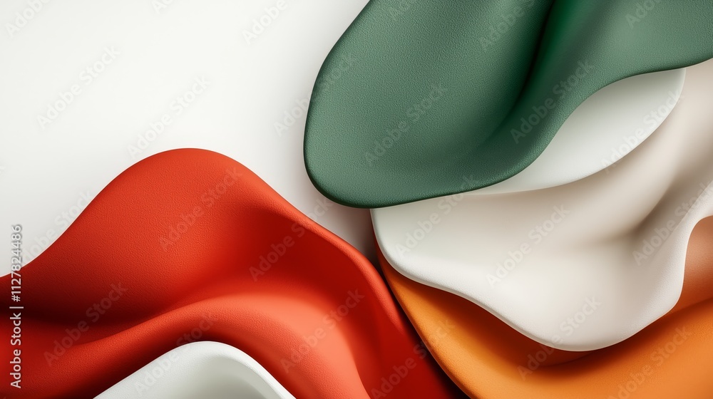 Poster bold layers in dynamic abstract design high-energy studio art