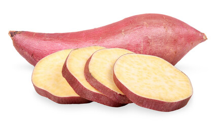 Sweet potato isolated on the white background