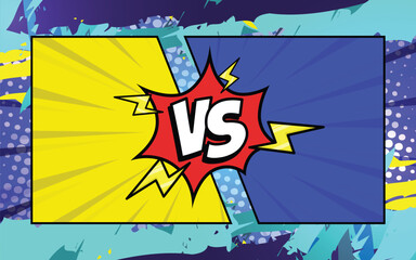 Versus Comic Book Template Background