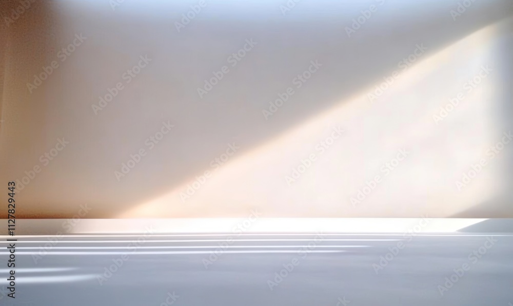 Aufkleber minimalist white ceiling soft gradient shadow background for photography and product display