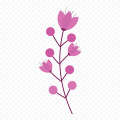 Hand drawn spring flowers illustration. floral illustration