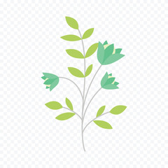 Hand drawn spring flowers illustration. floral illustration