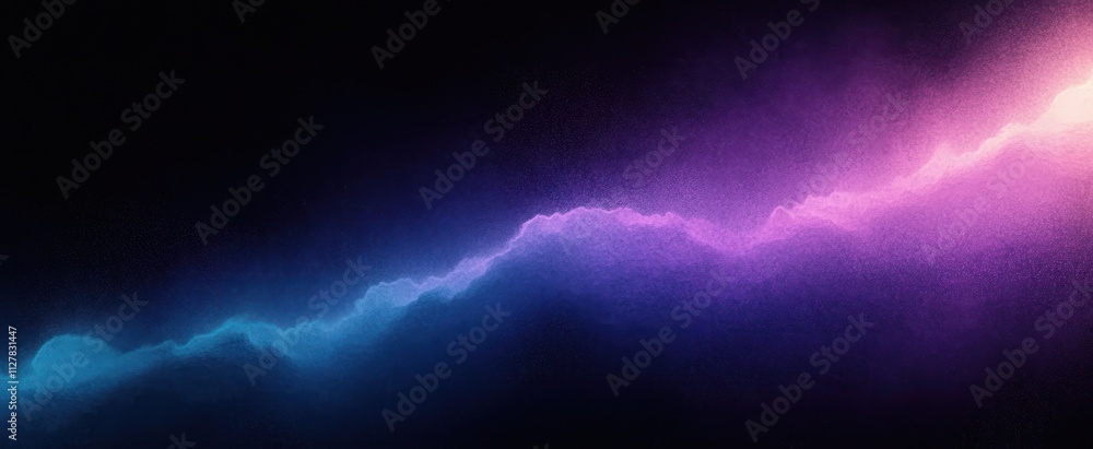 Poster glowing gradient background with dark grainy texture and soft bokeh effect for abstract design