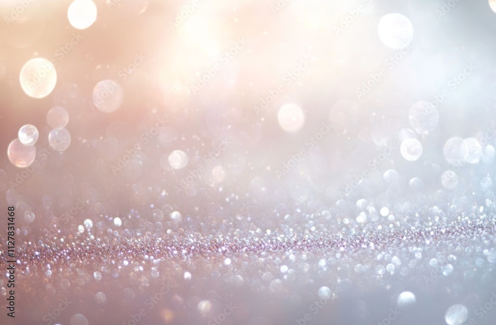 Aufkleber glittering bokeh effect background with sparkles in pastel colors