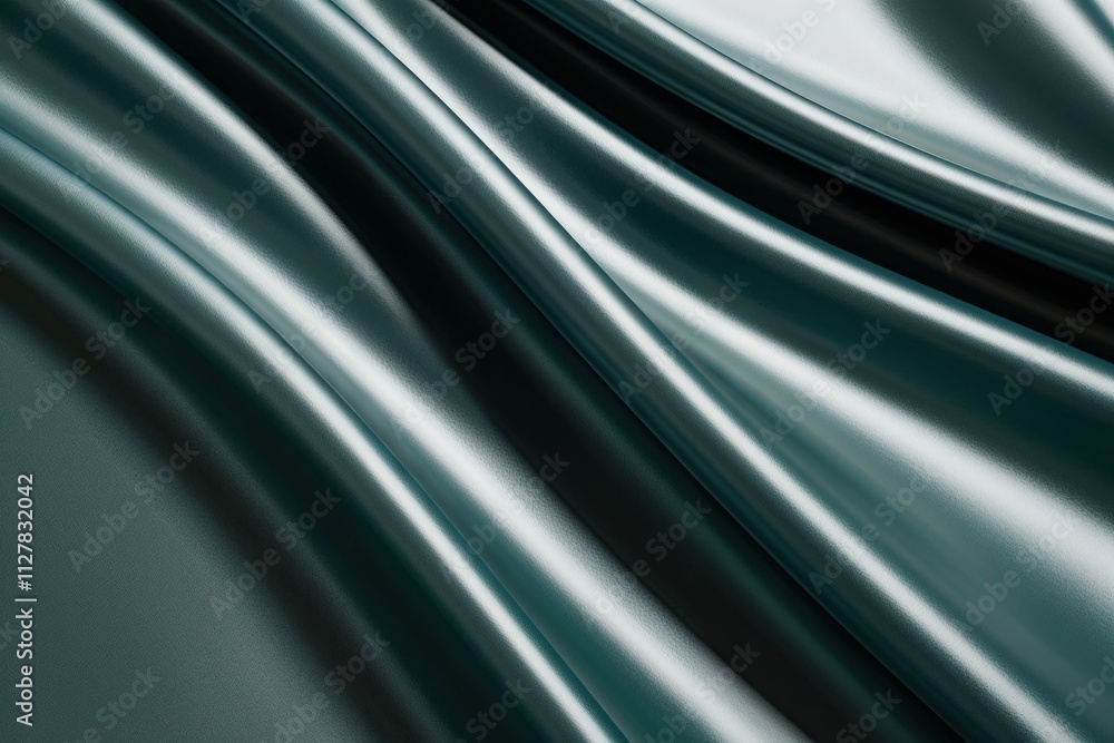 Poster stunning 3d fabric wave design with glossy undulating surfaces for wallpaper and display backgrounds