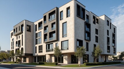 Modern Apartment Building Architectural Design Exterior