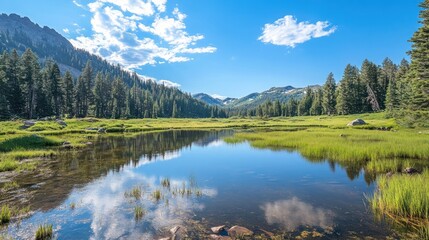 Fototapeta premium A curated travel guide for adventurers, showcasing the best spots for hiking and wildlife