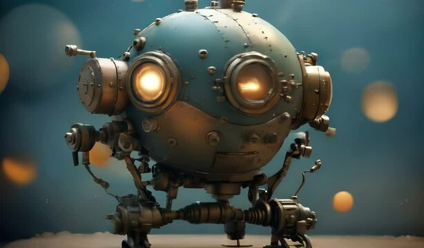 "Steampunk Robot Head"