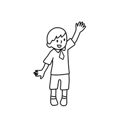 Kid doodle element