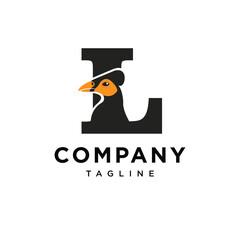  Letter L Maleo Bird Logo Icon Vector 