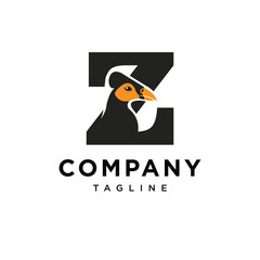  Letter Z Maleo Bird Logo Icon Vector 