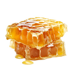 Dripping Honey Comb with Natural Sweet Texture and Golden Color