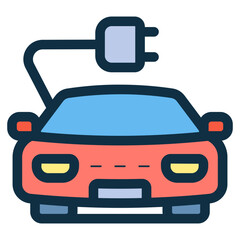 electric car icon