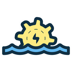hydroelectric power icon