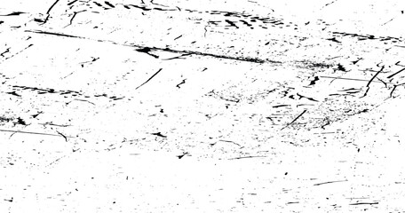 Dry Brush Strokes and Scratches Retro Grunge Background. Hand Drawn Old Scratched Seamless Pattern. Vector Textured Effect. 