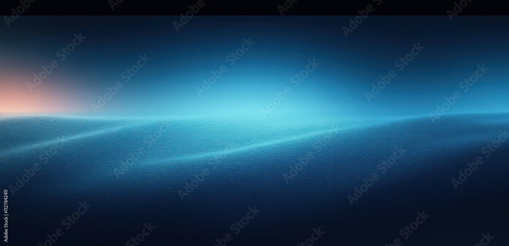 Poster deep blue gradient abstract background soft lighting minimalism design