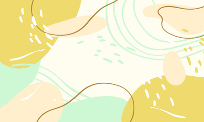 Hand drawn minimal background. Hand drawn abstract shape background